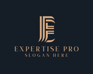 Professional Firm Letter E logo design