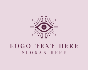 Moon - Cosmic Spiritual Eye logo design