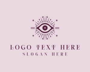 Spiritual - Cosmic Spiritual Eye logo design