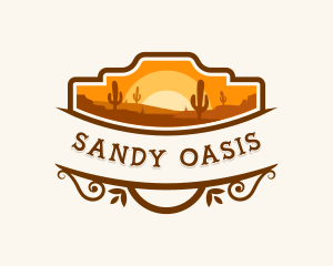 Cactus Desert Dune logo design