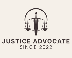 Prosecutor - Prosecutor Sword Scale logo design
