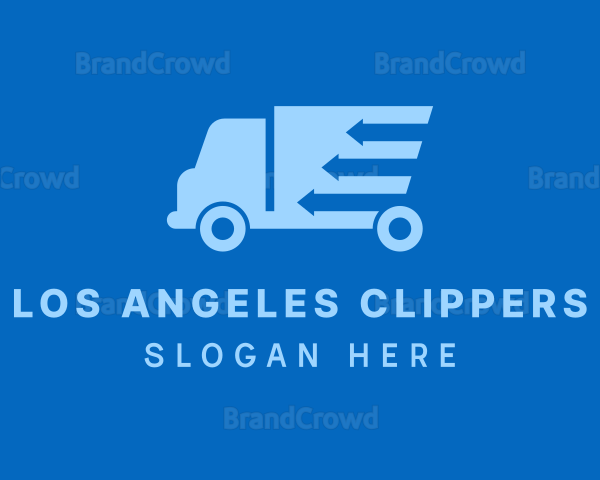 Truck Courier Arrows Logo