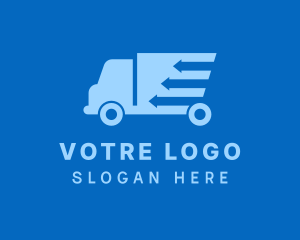 Vehicle - Truck Courier Arrows logo design