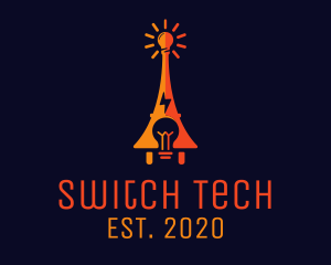 Switch - Electric Eiffel Tower logo design