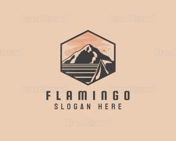 Rustic Outdoor Travel Camp Logo