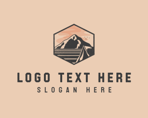 Adventure - Rustic Outdoor Travel Camp logo design