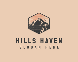 Rustic Outdoor Travel Camp logo design