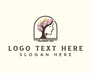 Human - Mental Health Tree logo design