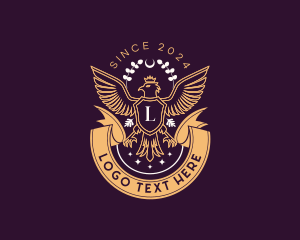 Politics - Luxury Majestic Crown Eagle logo design