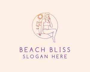 Swimsuit - Sexy Swimsuit Lady logo design