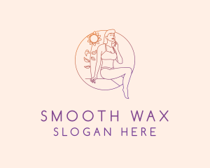 Sexy Swimsuit Lady logo design