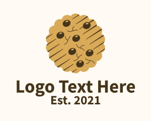 Pastry Cook - Chocolate Chip Cookie logo design