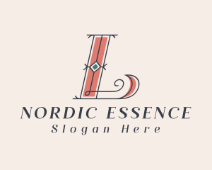 Nordic - Letter L Jewelry Craft Antique logo design