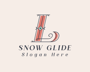 Sled - Letter L Jewelry Craft Antique logo design