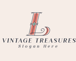 Antique - Letter L Jewelry Craft Antique logo design