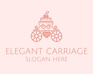 Carriage - Pink Cake Carriage logo design