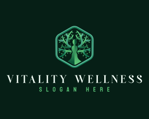 Tree Woman Wellness logo design