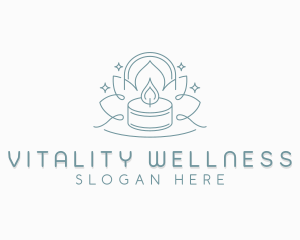 Wellness Candle Decoration logo design