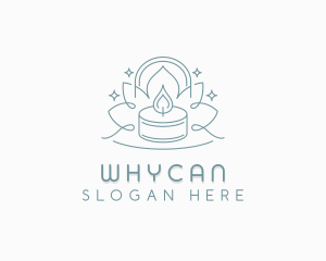 Candle - Wellness Candle Decoration logo design