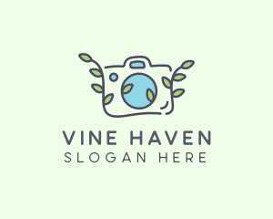 Organic Vine Camera  logo design