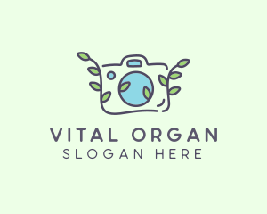 Organic Vine Camera  logo design