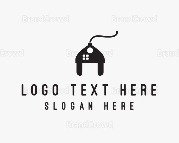 Electrical Plug House Logo