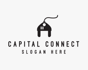 Electrical Plug Home logo design