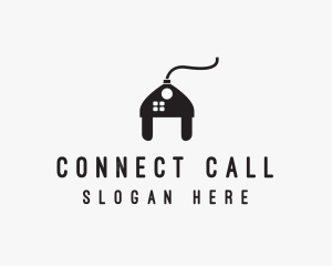 Electrical Plug Home logo design