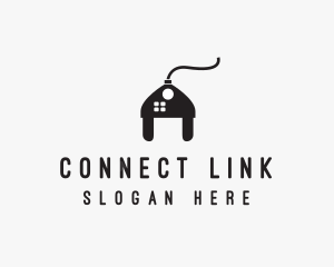 Electrical Plug Home logo design