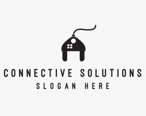 Electrical Plug Home logo design