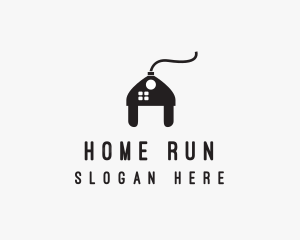 Electrical Plug Home logo design