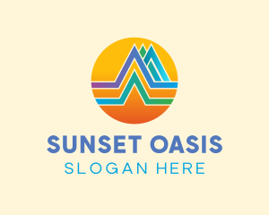 Sunset Architecture Roof logo design