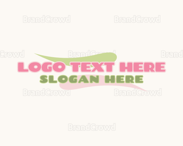 Cute Pastel Paint Business Logo