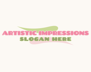 Cute Pastel Paint Business logo design