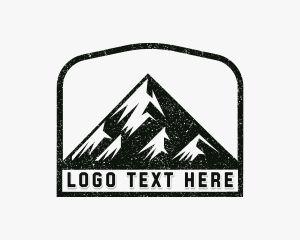 Tourist - Mountain Trekking Peak logo design