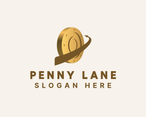 Penny - Arrow Coin Currency logo design