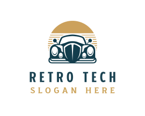 Retro Auto Vehicle logo design