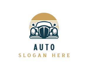 Retro Auto Vehicle logo design