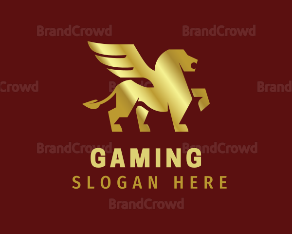 Luxe Golden Griffin Logo