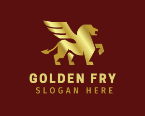 Luxe Golden Griffin  logo design