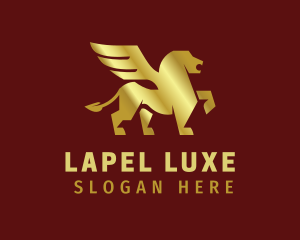 Luxe Golden Griffin  logo design