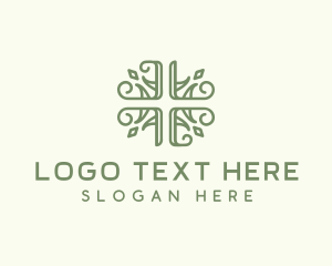 Luxury - Pink Pattern Cross logo design