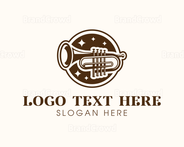 Orchestra Trumpet Jazz Logo