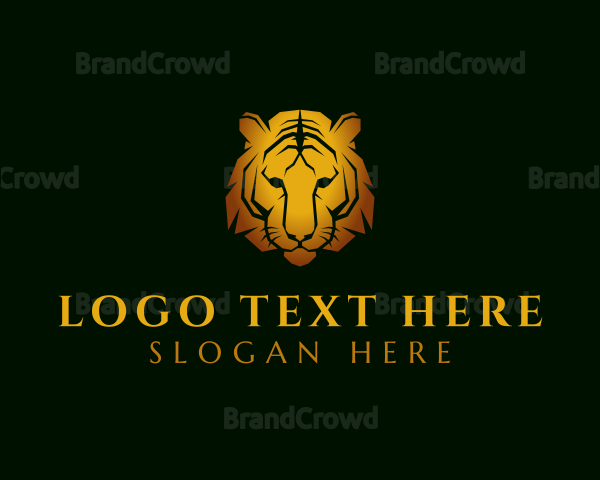 Gold Deluxe Tiger Logo