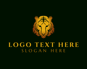 Tiger - Gold Deluxe Tiger logo design