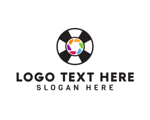 Lens - Camera Shutter Disc logo design