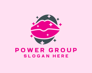 Sparkling Pink Lips Logo