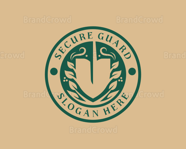 Garden Shovel Landscaping Logo