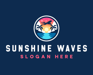 Summer - Summer Airplane Vacation logo design