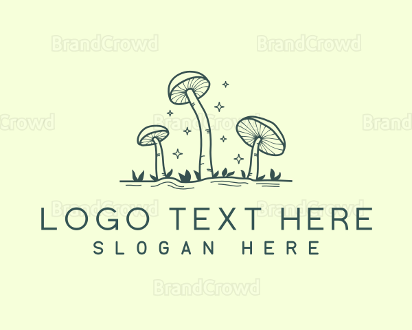 Edible Garden Mushroom Logo